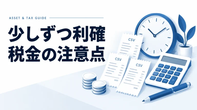 仮想通貨を少しずつ利確すると税金はどうなる？節税のコツも解説