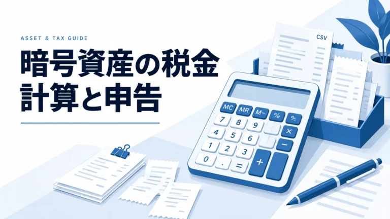 【2026年版】仮想通貨の税金完全ガイド｜計算方法と節税チェックリスト
