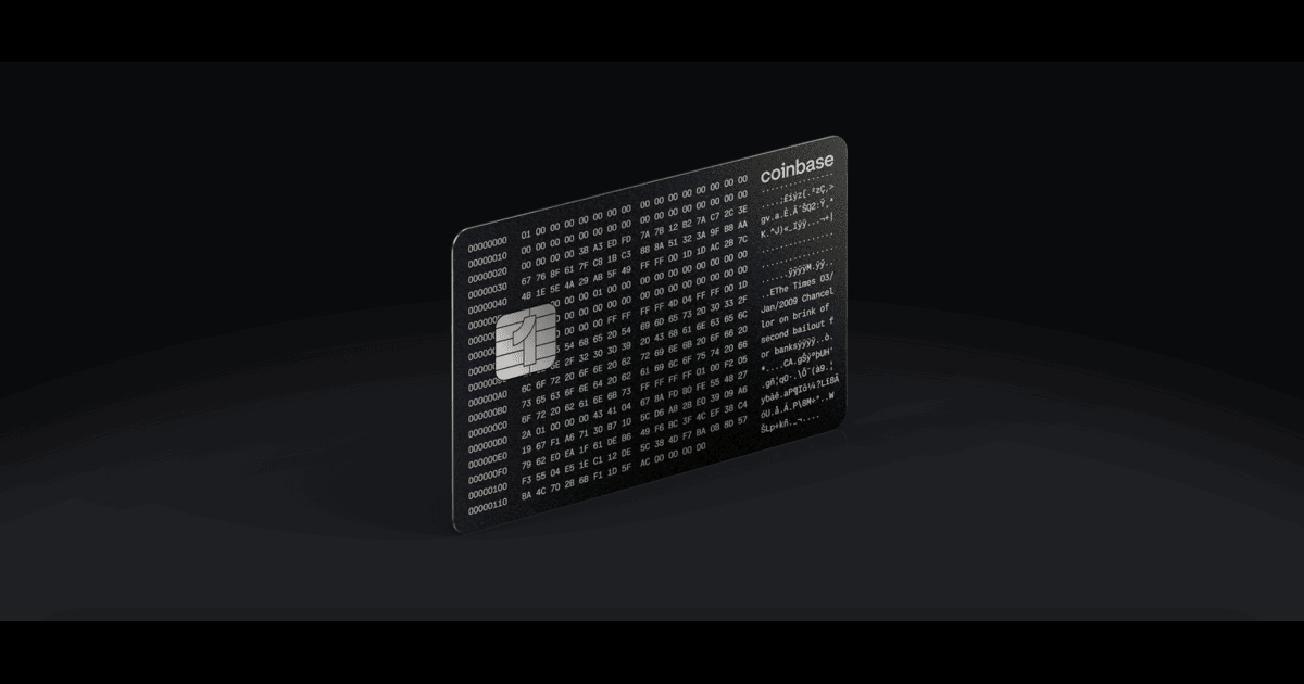 コインベース、最大4%ビットコイン還元のクレジットカード発表