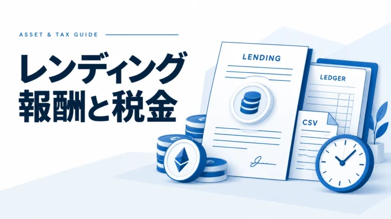 貸し暗号資産の税金ガイド｜日本の最新ルールと申告ポイント【2025年版】