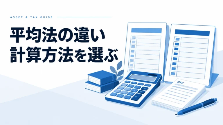 暗号資産の税金計算：総平均法 vs 移動平均法、どっちが得？違いと選び方を徹底解説