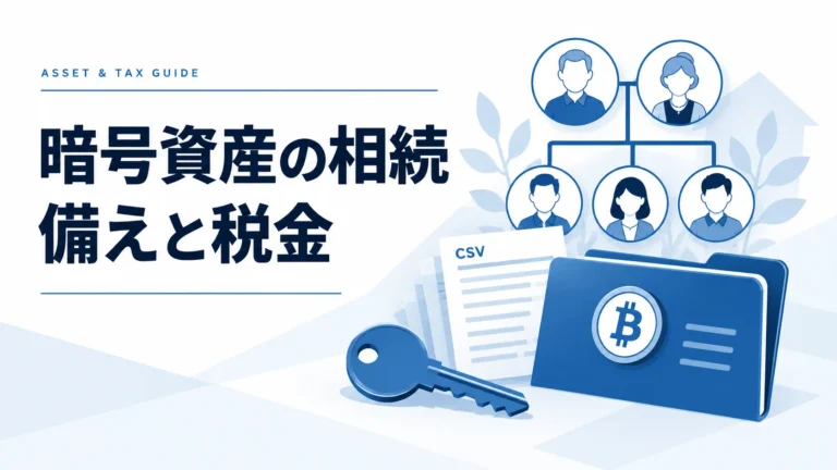 暗号資産を相続したときの税金｜評価・取得価額・売却時の申告を整理