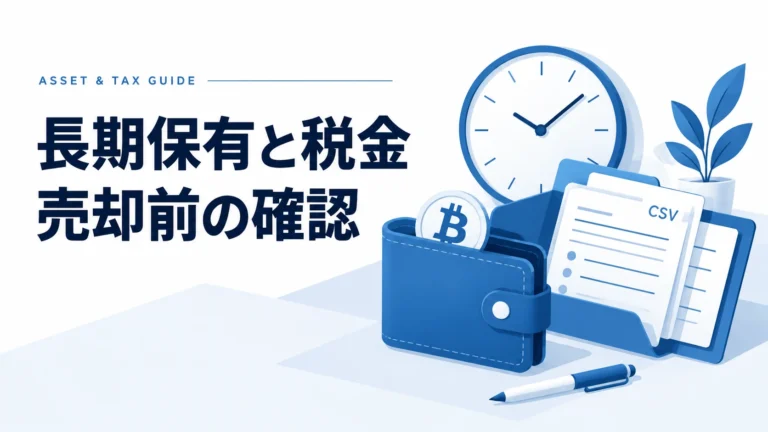 仮想通貨のガチホに税金はかかる？保有中・交換・報酬・売却時の違い