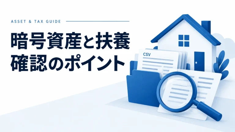 暗号資産の利益と扶養｜税法・社会保険の違いと申告の注意点