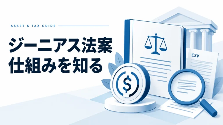ジーニアス法案とは？ビットコインや暗号資産市場への影響を世界一わかりやすく解説