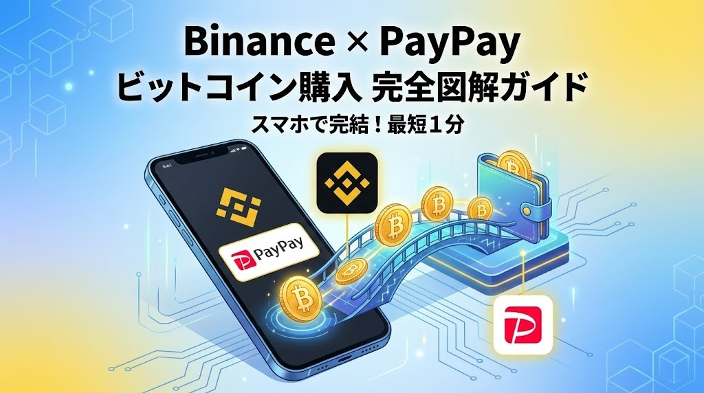 【完全図解】BinanceでPayPayを使ってビットコインを購入する方法｜連携から決済まで徹底解説