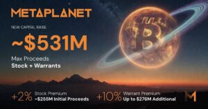 メタプラネットが新たな資金調達を発表、21万BTC保有目標を推進へ