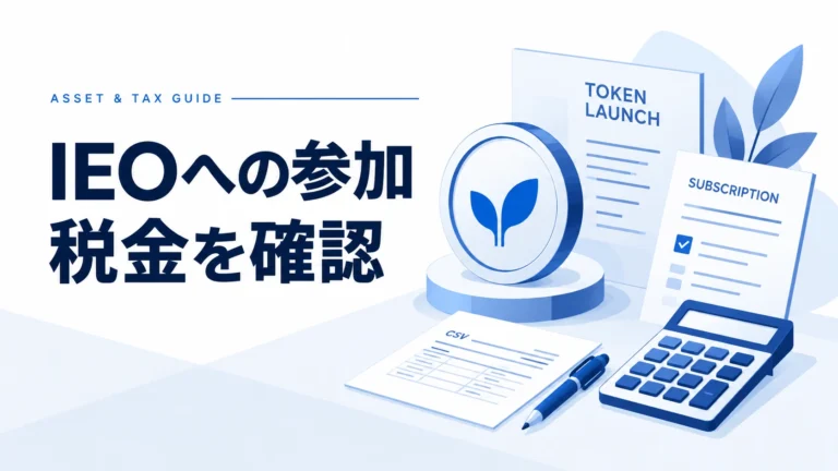 仮想通貨ローンチパッド・IEO参加の税金！収益と課税ルール解説